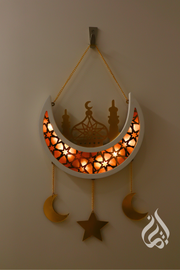 Wooden Crescent Hanging Decor