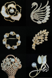 Jewelled Hijab Brooches