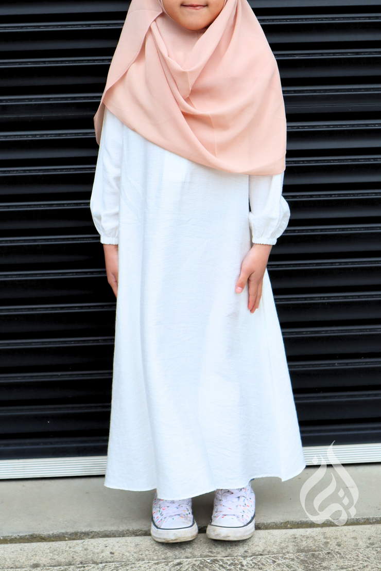 Girls Maxi Dress  - Off white