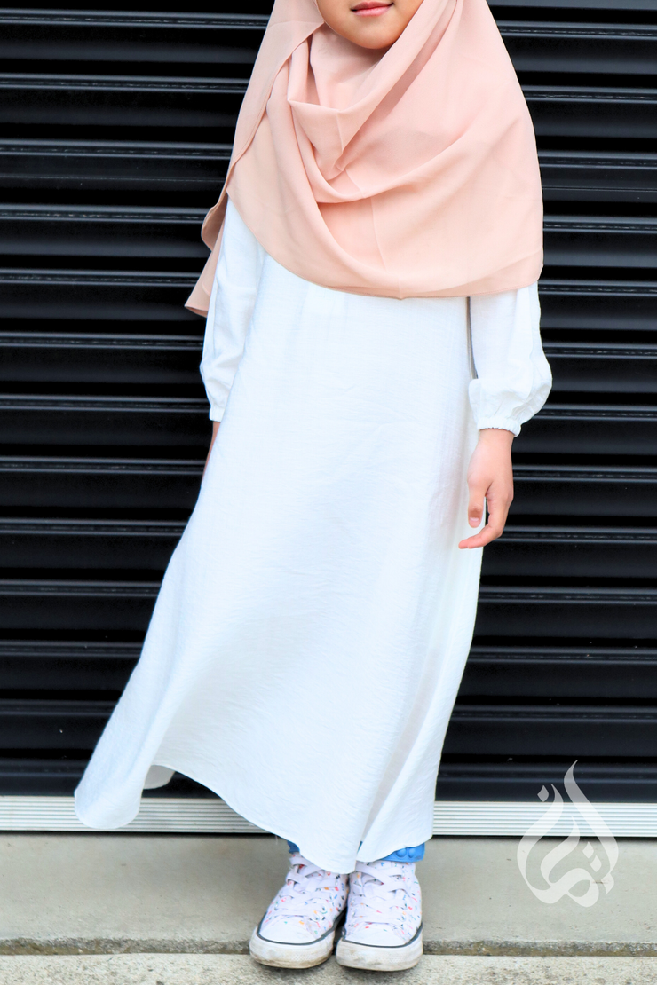 Girls Maxi Dress  - Off white