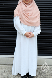 Girls Maxi Dress - Off-White (Raglan Sleeves)
