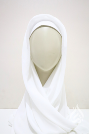 Chiffon Crepe Scarf - Square