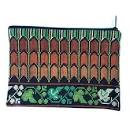 Purse, Embroidered - Palms and Vine Leaves Motif by Sulafa ,  Made in Palestine