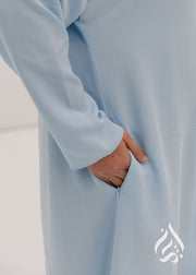 Buttoned Kaftan - Sky Blue