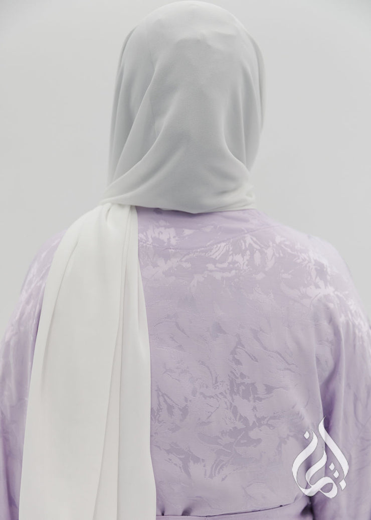 Open Abaya - Light Lavender