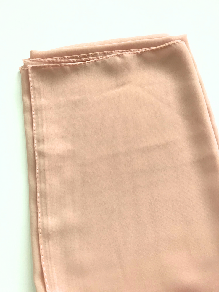 Chiffon Scarf - Rectangle (Nudes)